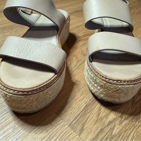 Vince Espadrille Platform Sandals with Braided‎ Sole - Picture 6 of 6